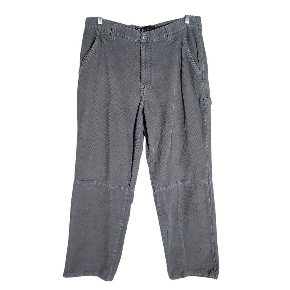 Gear Seven G7 Corduroy Baggy Pants Y2K Men's Size 36 X 32 Gray Vintage Skater‎